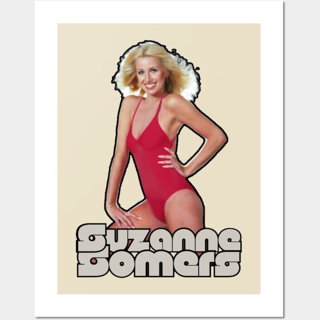 suzanne somers>>original retro fan art Wall Art by MisterPumpkin